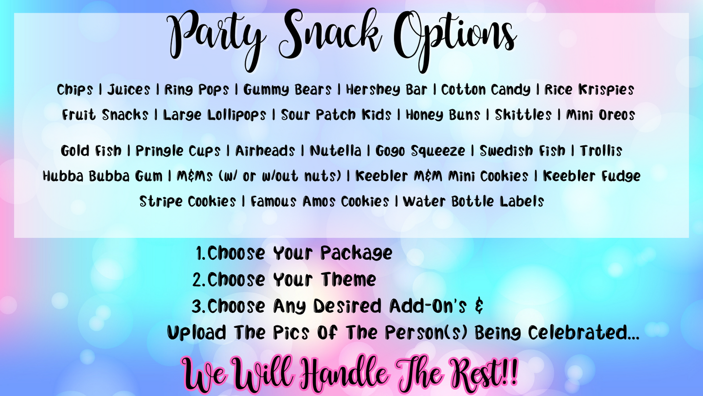 Party Packages For All Occasions