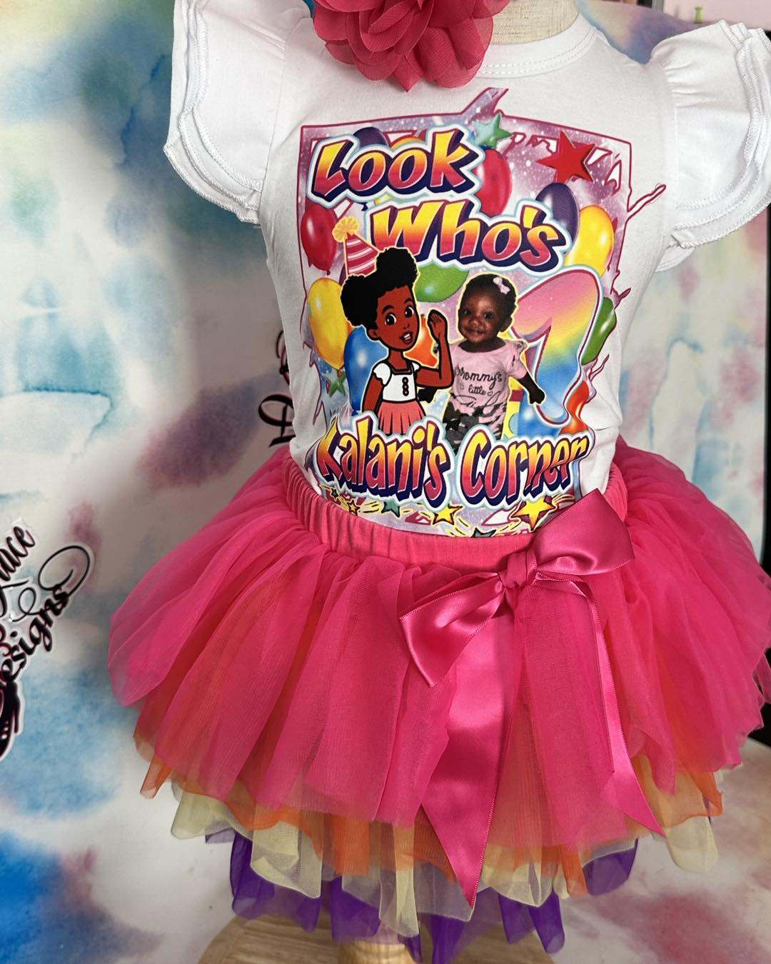 Custom Ruffle shirt and Tutu Set