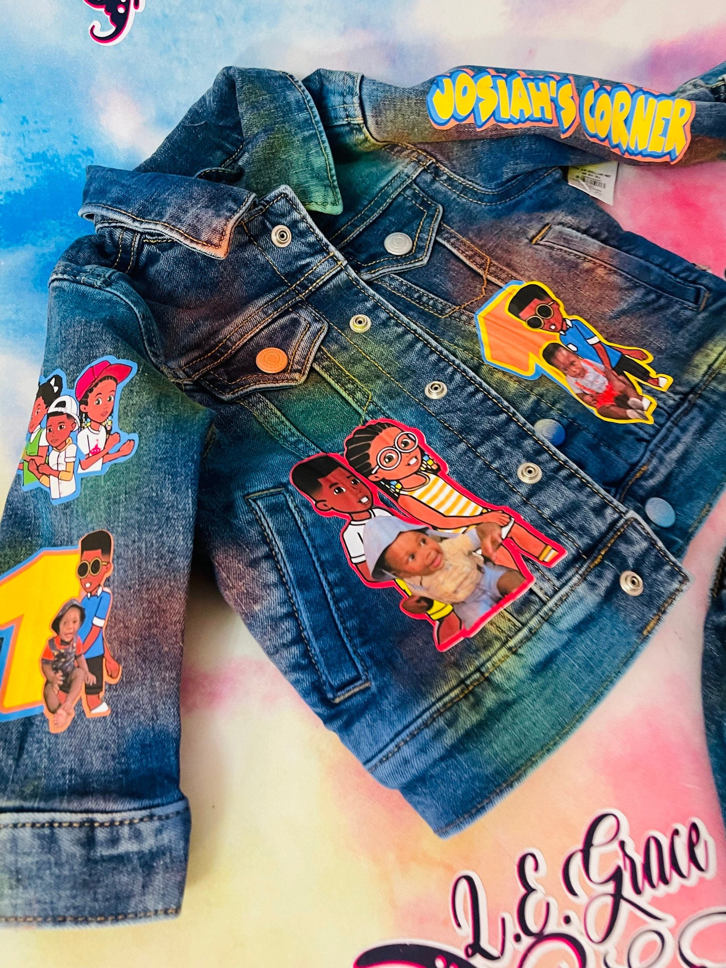 Custom Denim Pant & Jacket Set - Boys