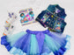 Custom Jean Vest & Tutu Girls